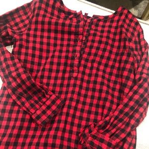 Gap Big Girls Checkered Tunic Top